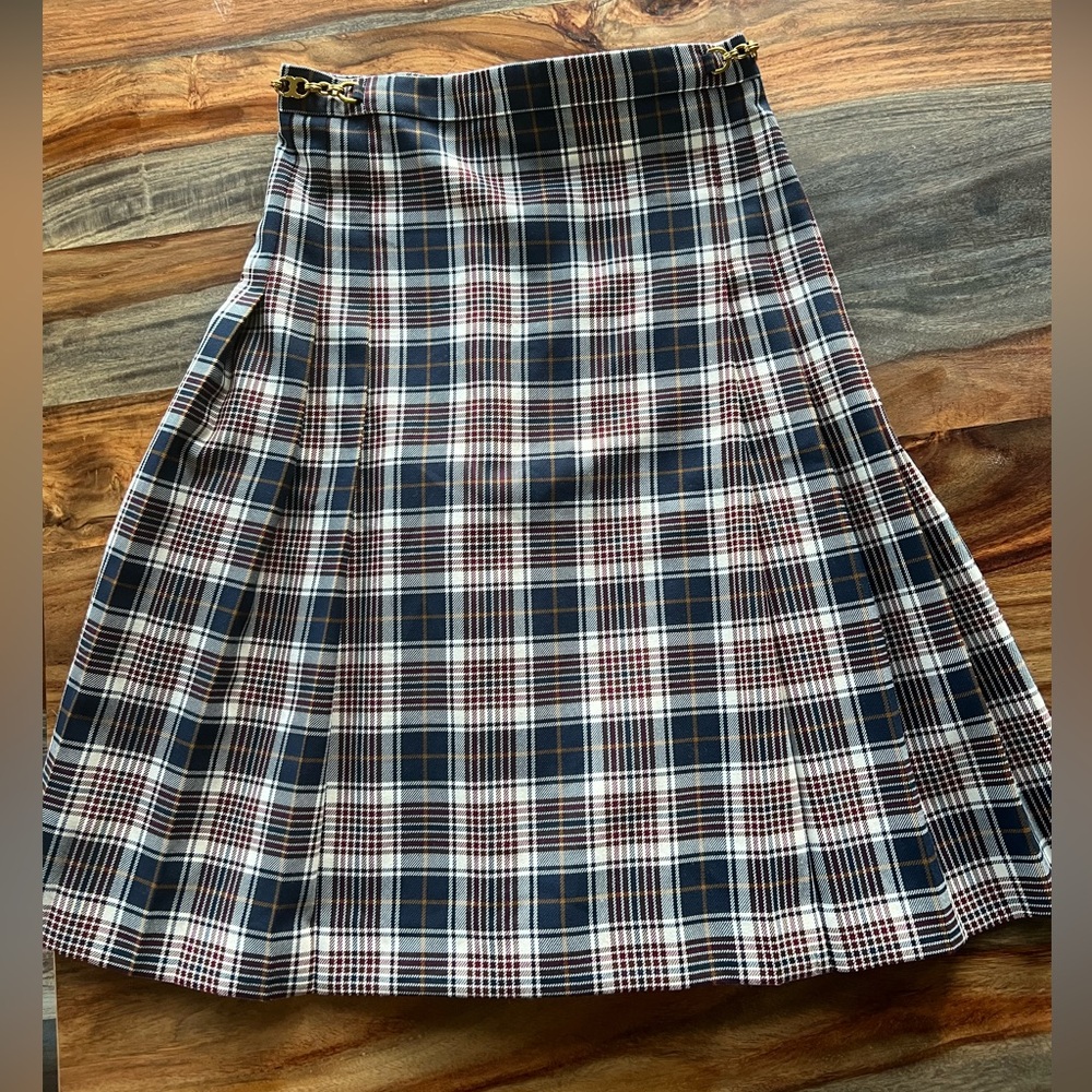 Tory Burch Milano Tartan Plaid skirt size 4